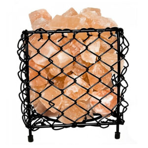 Himalayan Salt Lamp Square Iron Basket