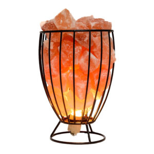 Himalayan Salt Lamp Trophy Iron Basket